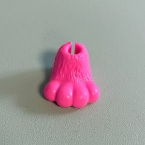 Barbie Cutie Reveal Fashion Doll Costume Bunny Foot Sleeper Shoe Bright Pink